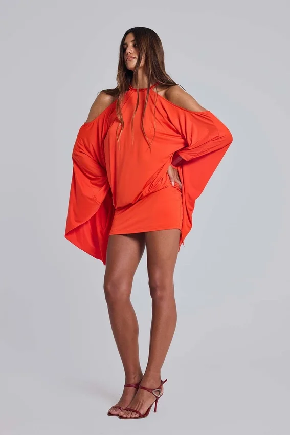 Mini-robe tropicale ornée Alula