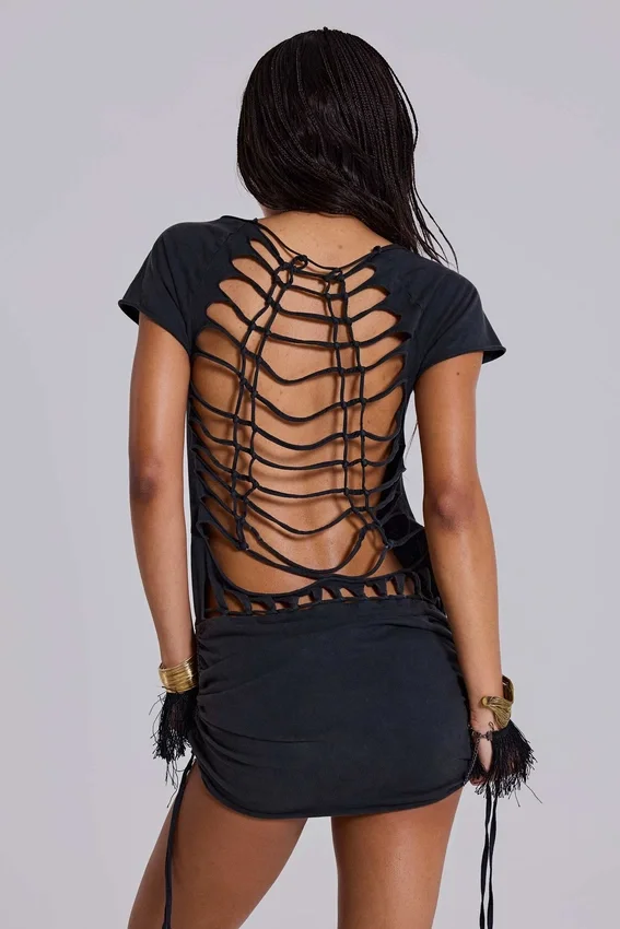 Mini-robe Voraz en macramé