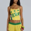 Mini-short Amerela Airtex
