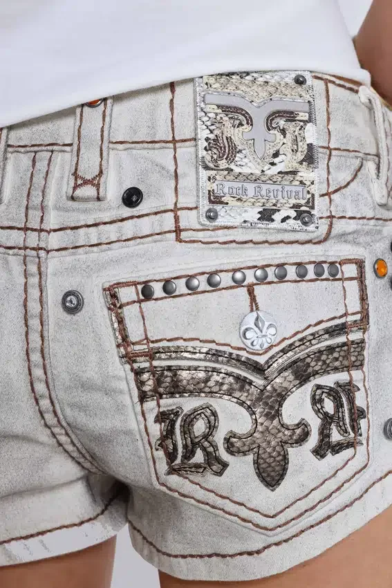 Mini-short clouté « Dirty » de Rock Revival