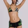 Mini-short de football noir n° 13