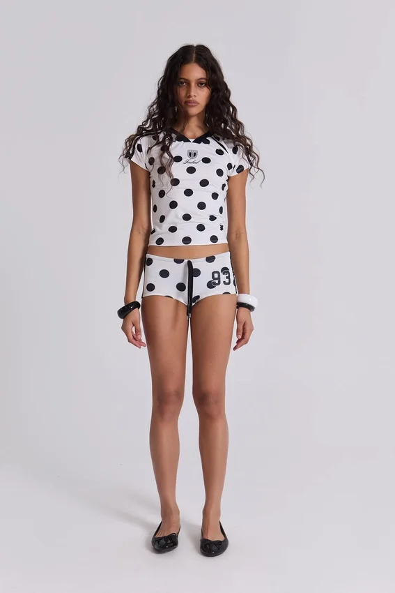 Mini-short de football à pois n° 13