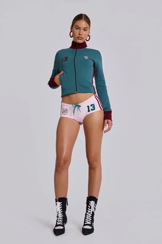Mini-short de football rose n° 13