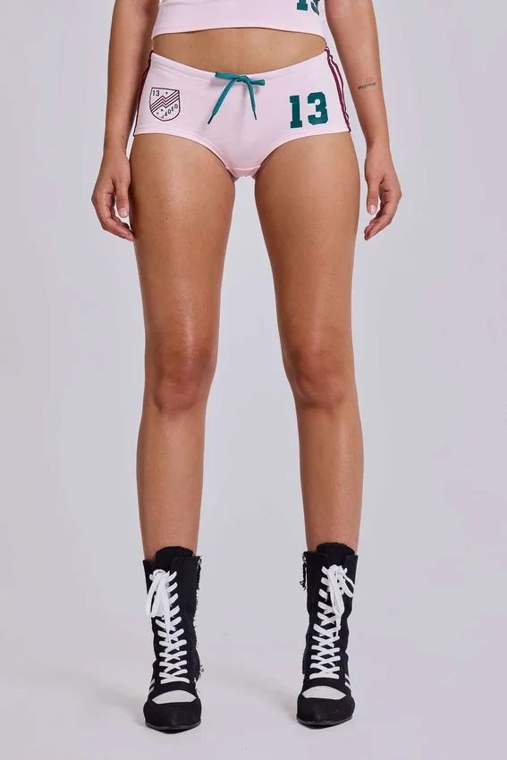 Mini-short de football rose n° 13