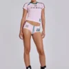 Mini-short de football rose n° 13