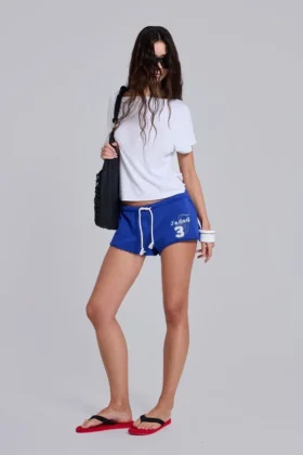 Mini-short de jogging Cleo en bleu