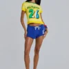 Mini-short de jogging Cleo en bleu