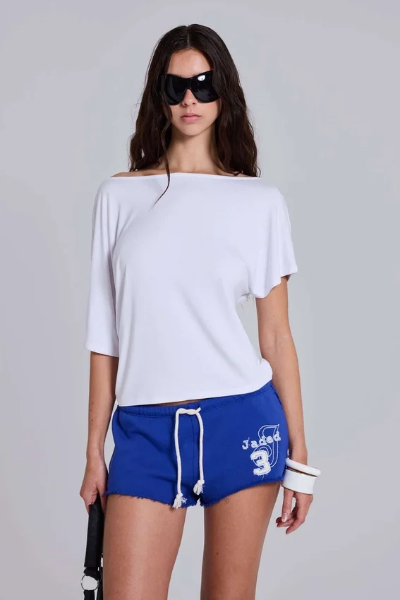 Mini-short de jogging Cleo en bleu