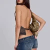 Mini-short en denim Ardor, délavage bleu