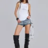 Mini-short en denim orné Rock Revival