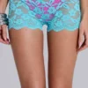 Mini-short en dentelle Deline turquoise