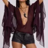 Mini-short en simili cuir Vaca à surpiqûres, noir