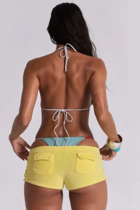 Mini-short en velours « Lemon »