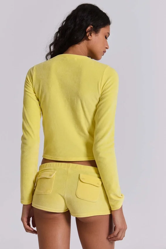 Mini-short en velours « Lemon »