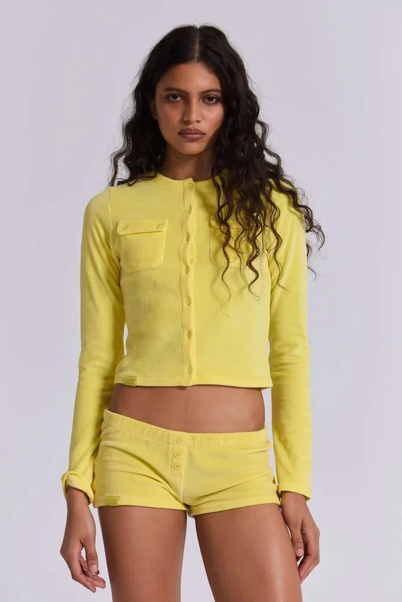 Mini-short en velours « Lemon »