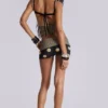 Mini-short Lola à pois avec ceinture rabattable