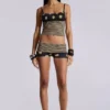 Mini-short Lola à pois avec ceinture rabattable