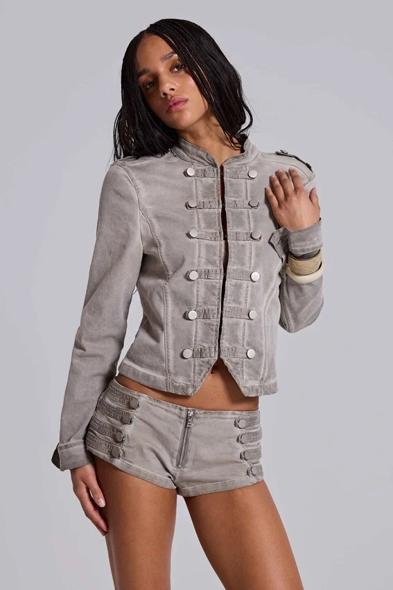 Mini-short Rebel Military couleur argile