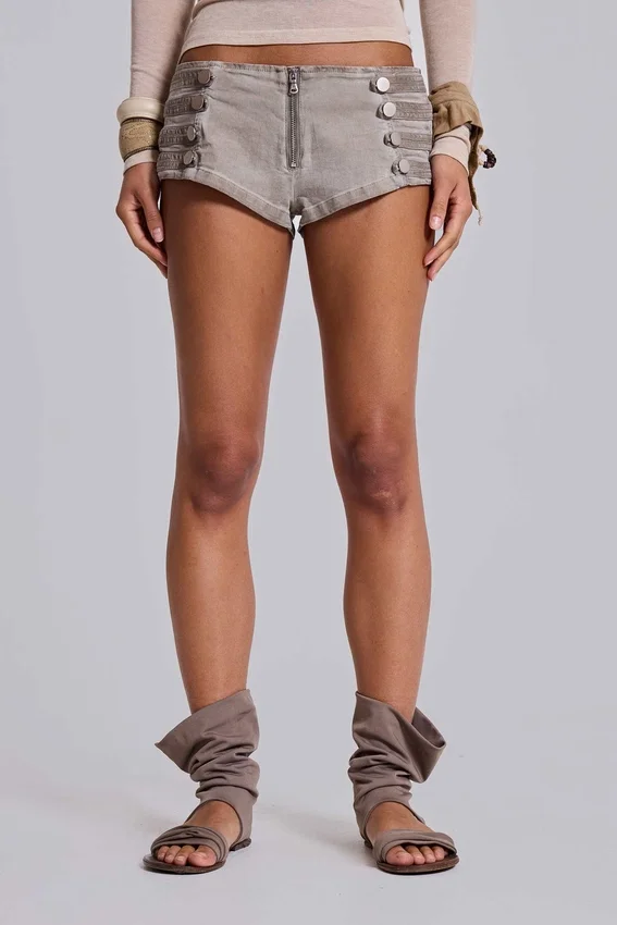 Mini-short Rebel Military couleur argile