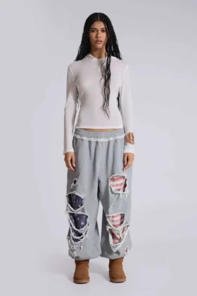 Monster Joggers « Stars and Stripes » à l’effet usé