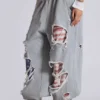 Monster Joggers « Stars and Stripes » à l'effet usé