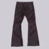 Pantalon bootcut « Drift » en simili cuir clouté bordeaux