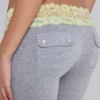 Pantalon bootcut en jersey de dentelle Cassia
