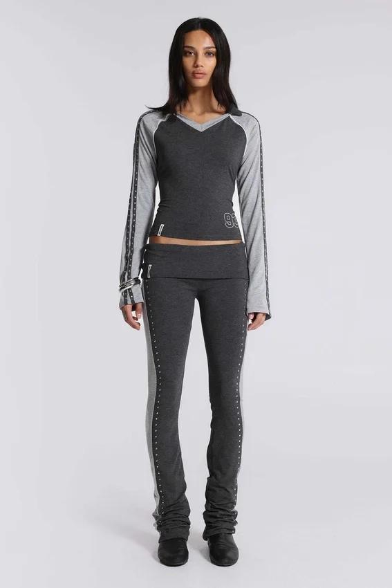 Pantalon bootcut sport Rynna à revers