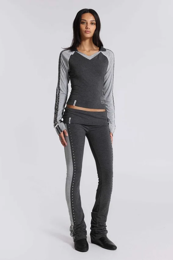 Pantalon bootcut sport Rynna à revers