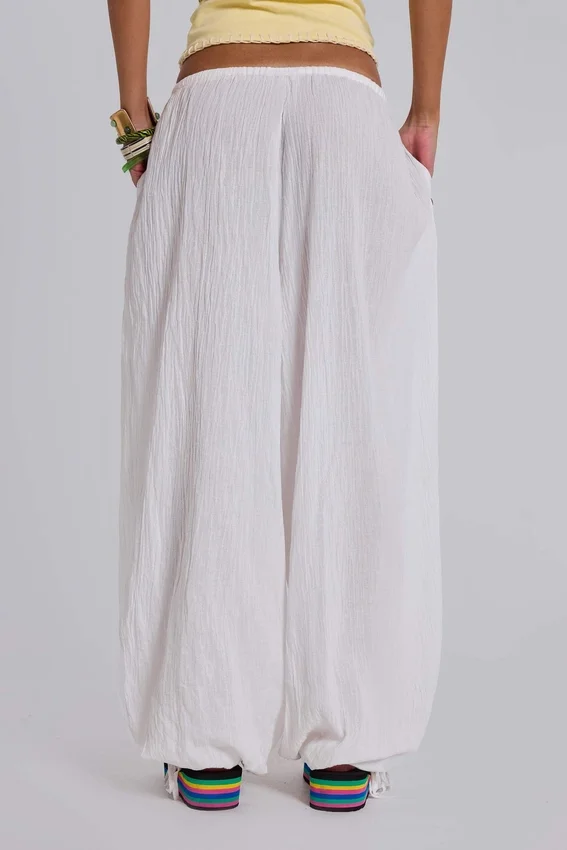 Pantalon bouffant à boutons Livara