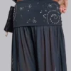 Pantalon bouffant à revers clouté Pelagia