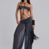 Pantalon bouffant à revers clouté Pelagia