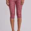 Pantalon capri de bain à carreaux Freda