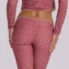 Pantalon capri de bain à carreaux Freda