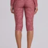 Pantalon capri de bain à carreaux Freda