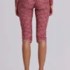 Pantalon capri de bain à carreaux Freda