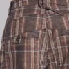 Pantalon cargo Cadet à carreaux marron