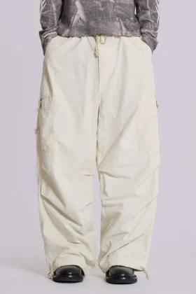 Pantalon cargo Ecru Parachute