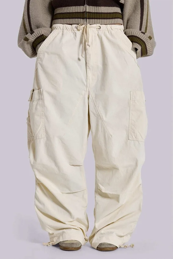 Pantalon cargo Ecru Parachute