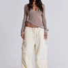 Pantalon cargo Ecru Parachute