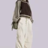Pantalon cargo Ecru Parachute