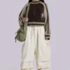 Pantalon cargo Ecru Parachute