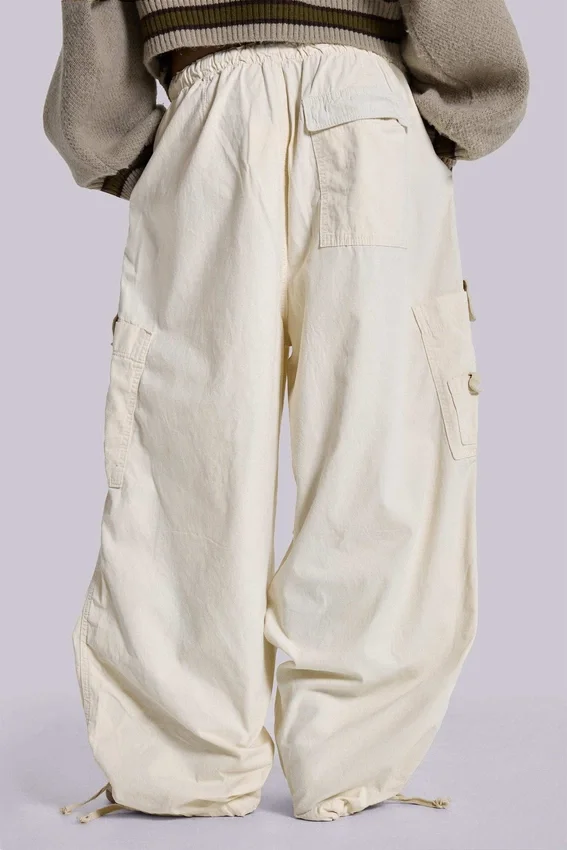 Pantalon cargo Ecru Parachute