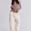Pantalon cargo Ecru Parachute