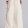 Pantalon cargo Ecru Parachute