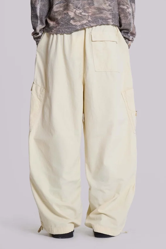 Pantalon cargo Ecru Parachute