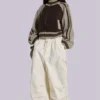 Pantalon cargo Ecru Parachute