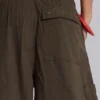Pantalon cargo en toile de parachute kaki