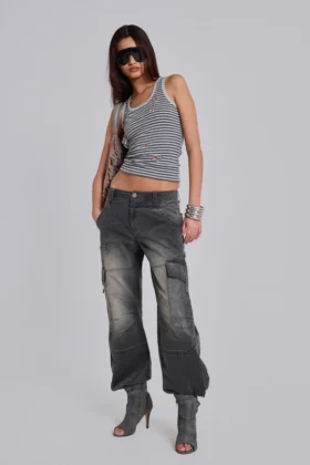 Pantalon cargo à jambes droites Off Duty