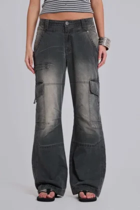 Pantalon cargo à jambes droites Off Duty